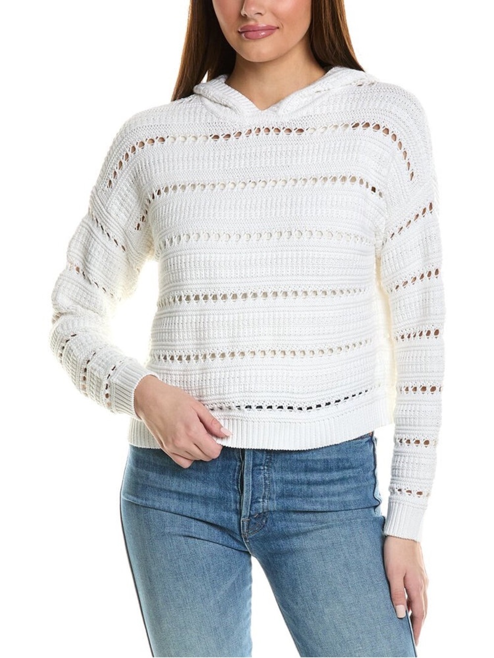 AUTUMN CASHMERE POINTELLE HOODIE size XS